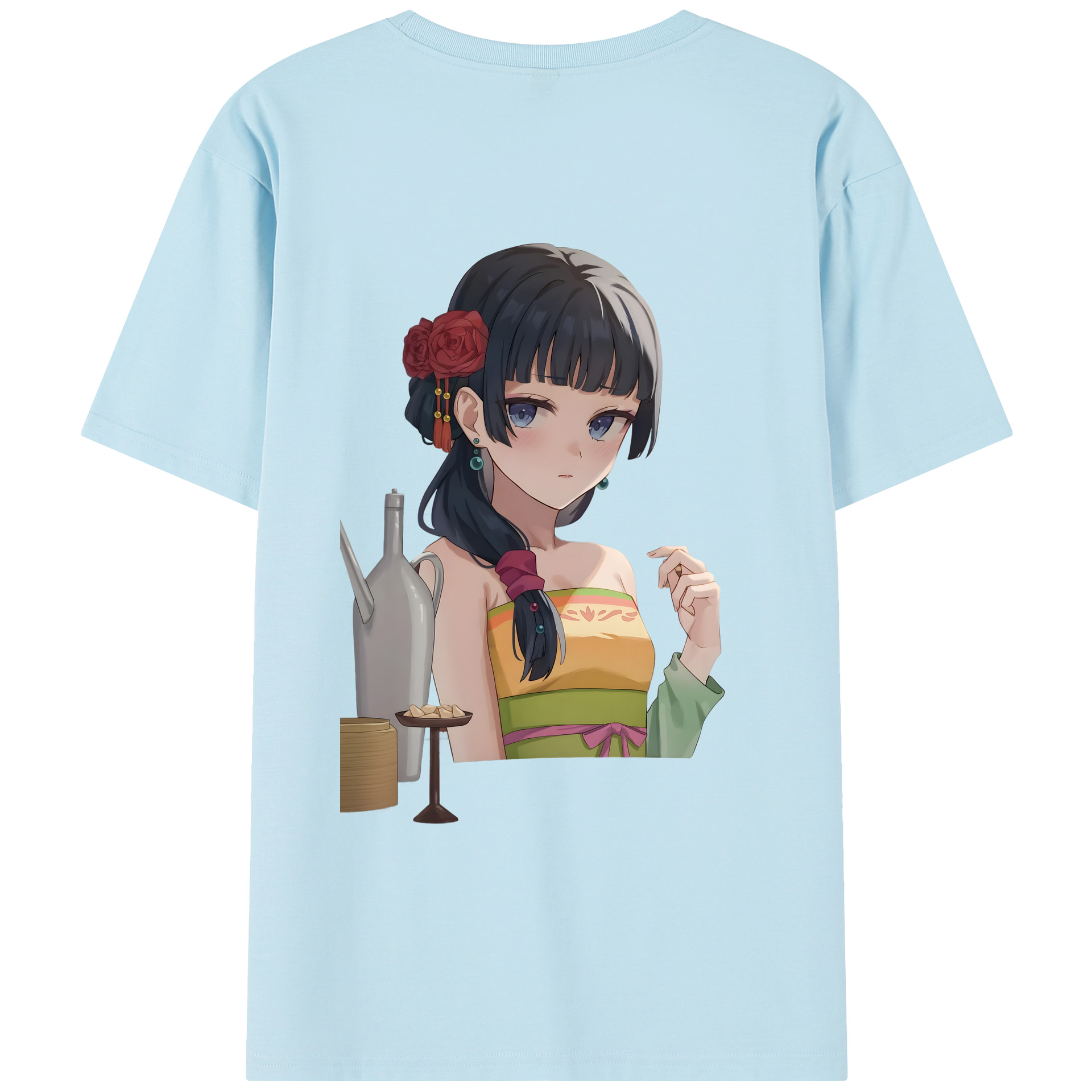 （画像用） 薬屋のひとりごと The Apothecary Diaries 綿100％半袖Tシャツ（背面プリント）